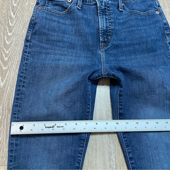 J Crew Women's Jeans Size 29 Toothpick Mid Rise Ankle Stretch Blue - Picture 13 of 16